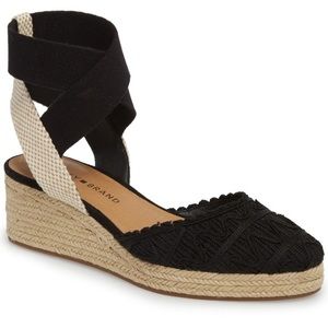 Lucky Brand Luvinia Espadrille Wedge Black